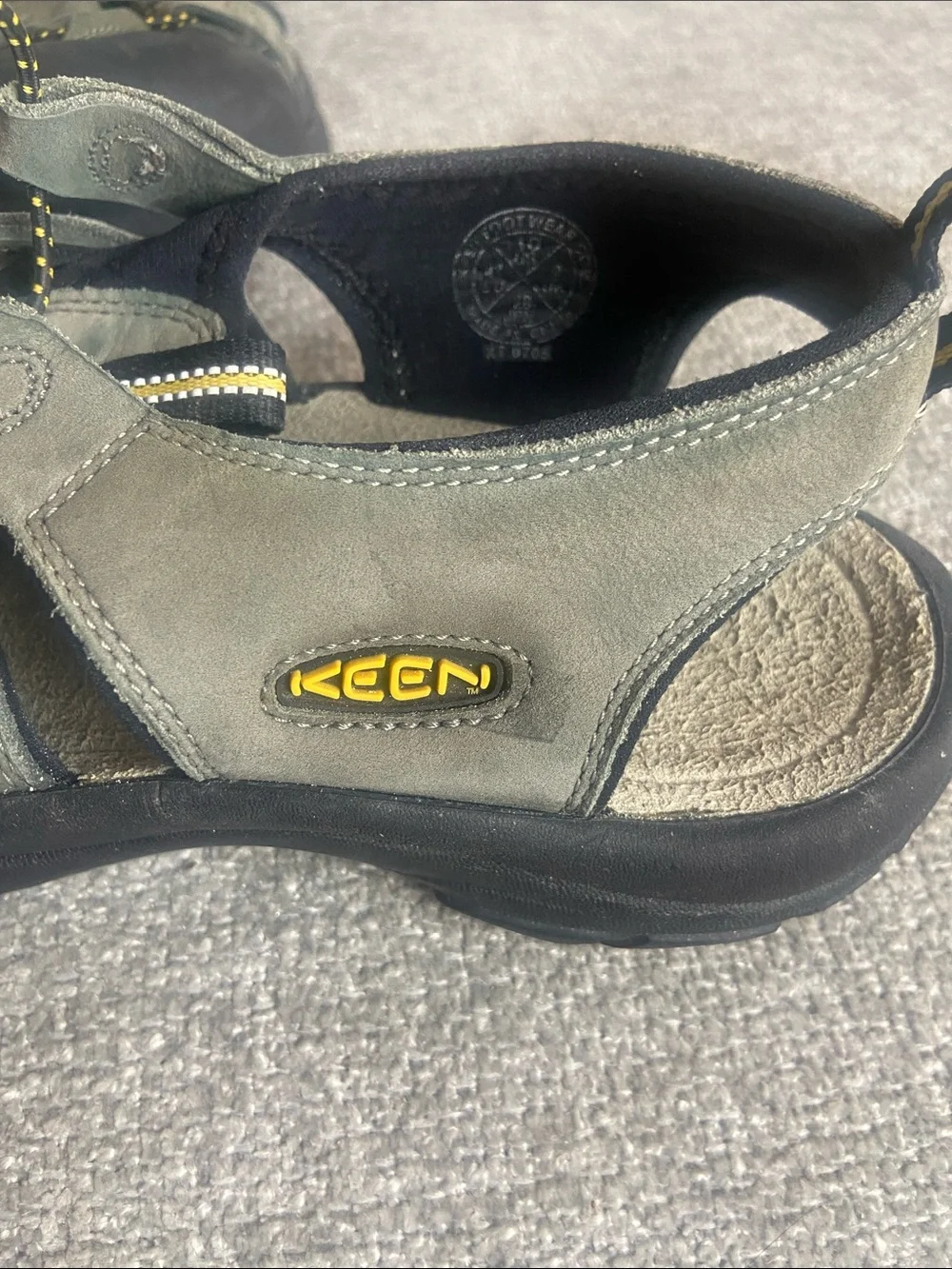 Keen Men’s Closed-Toe Sandals in Olive Green with Black Toe